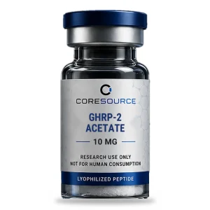 GHRP-2 Acetate research peptide vial – Core Source Peptides