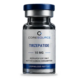 Tirzepatide research peptide vial – Core Source Peptides